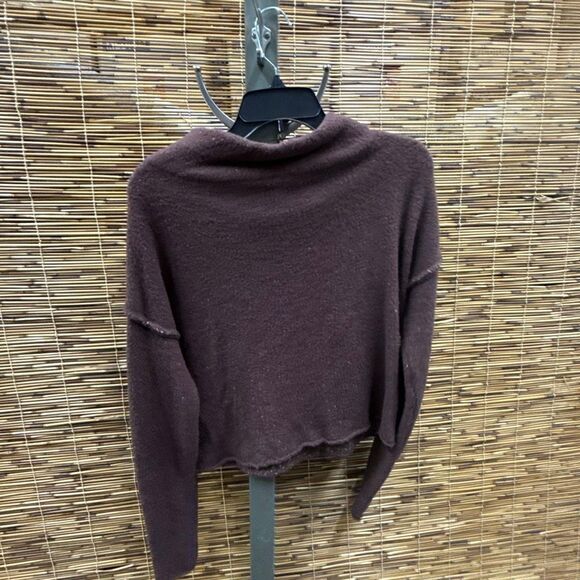 Free People Women's San Vincent Funnel Neck Sweater Xs, Birch Bark - All - Picture 3 of 3
